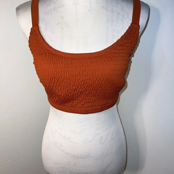 Xhilaration, 1X, NWOT, smock bikini top w/ wide straps, double band back closure - Picture 1 of 7